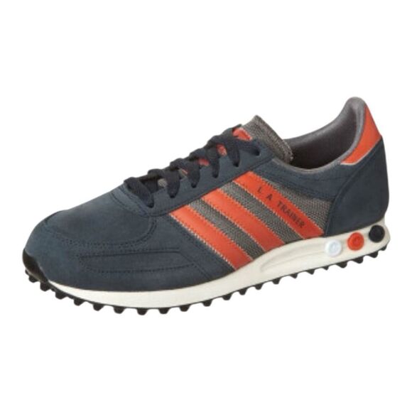 Adidas Originals LA Trainer G63423 Mens Gray Orange Suede Sneaker Size 12.5